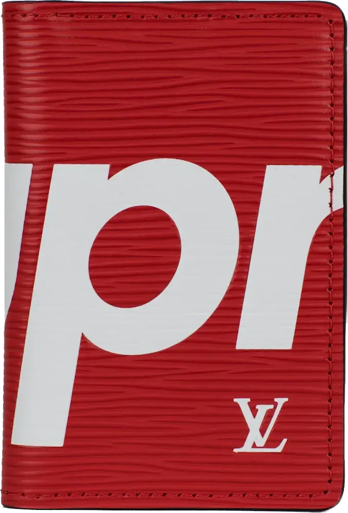 Louis Vuitton x Supreme Pocket Organizer Epi Red